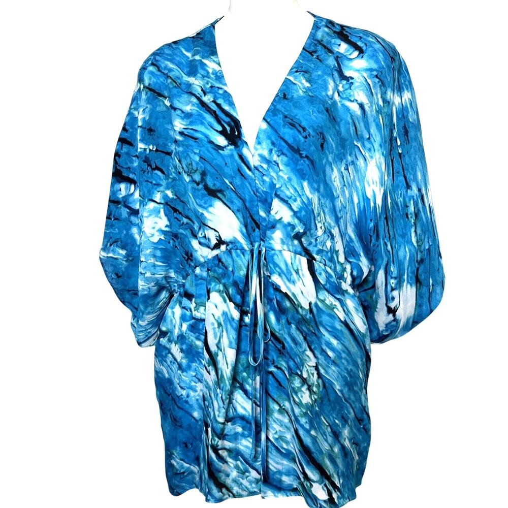 Alice‎ + Olivia Silk Kimono Tunic Top Cover Up~ XS